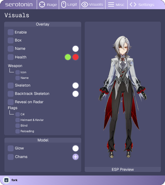 Serotonin Cheat Menu